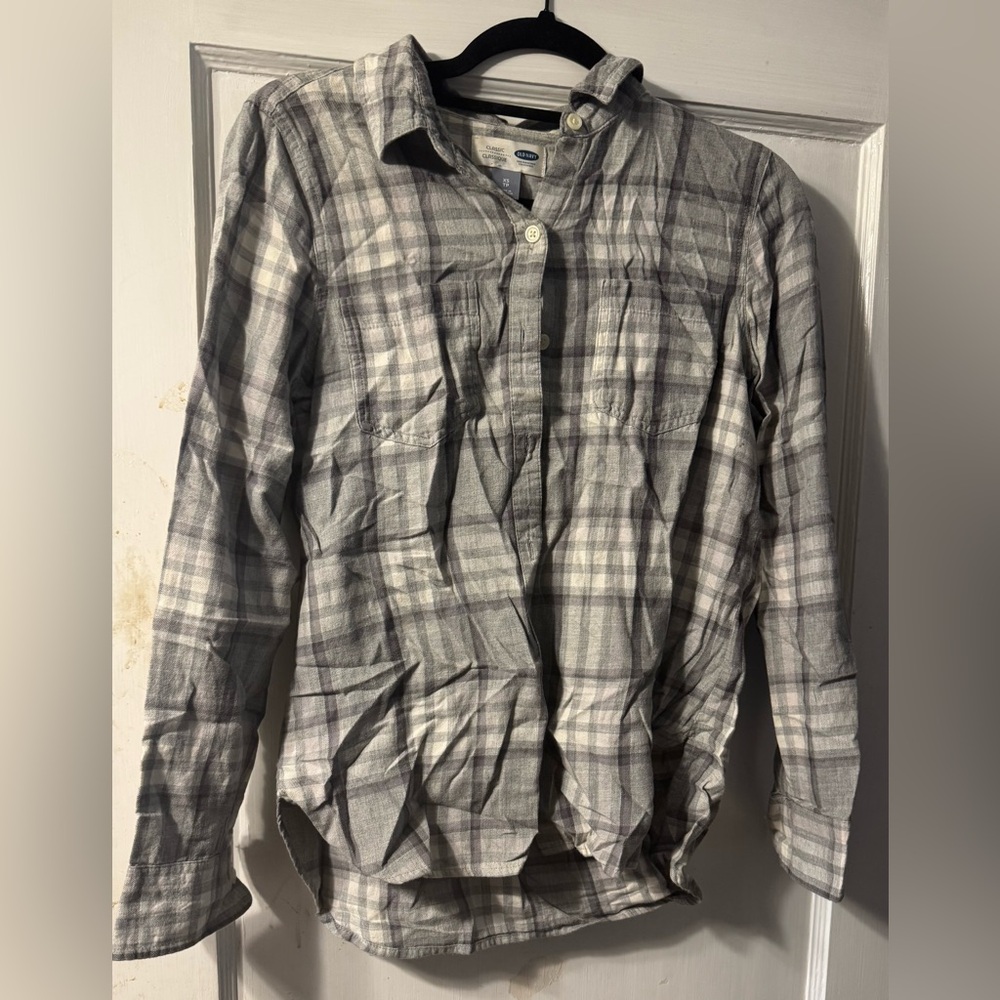 Gray old navy flannel